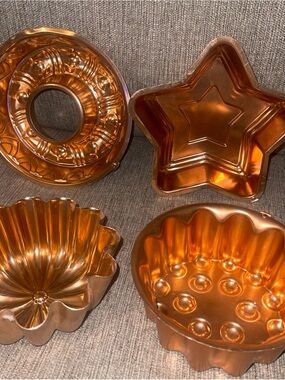 Vintage Copper Bake Ware / Jello Mold, Decorative, Cottage Core Granny Core